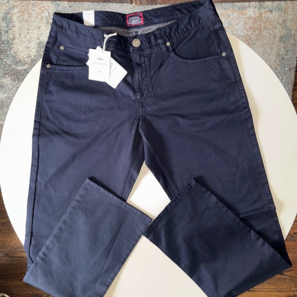 UNTUCKit Men’s Relaxed Fit Pima Cotton Renzo 5-Pocket Pant Navy 33x34 New - Picture 1 of 8